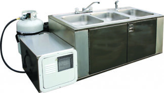 Meadow Creek 3-Bowl Cleanup Sink (Trailer Mounted)