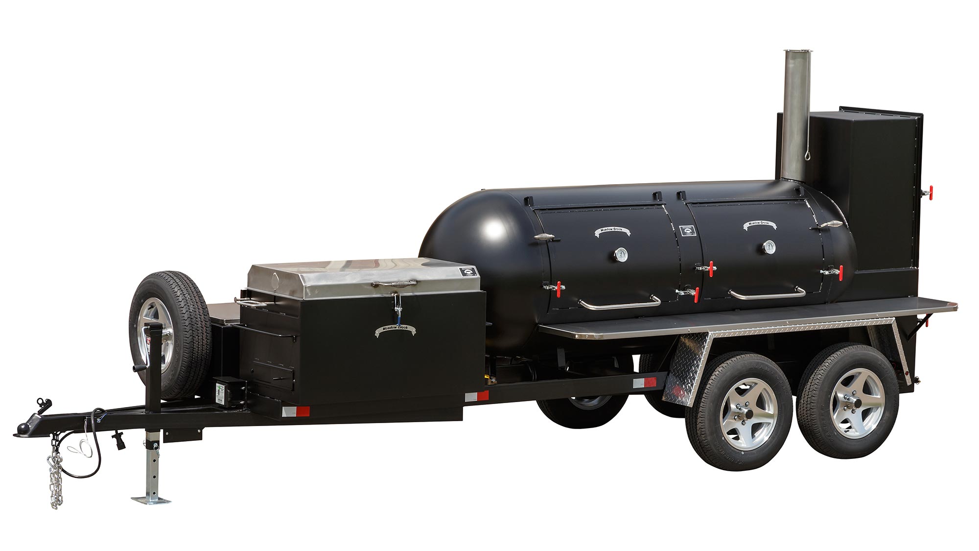 hyppigt forbandelse Krydderi Meadow Creek TS500 Barbecue Smoker Trailer - Smoke'n Dudes BBQ Co