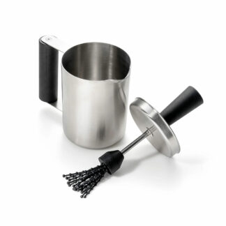 Outset Stainless Steel Grill Basting Cup & Sauce Brush